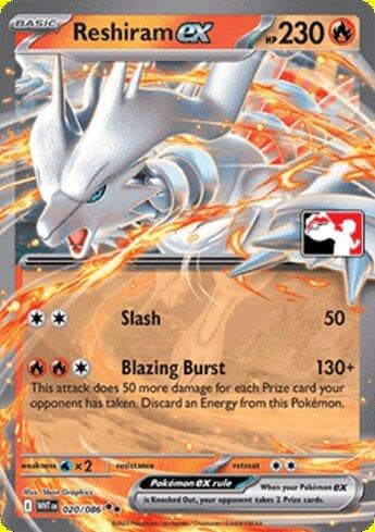 Carta Reshiram ex (020/90) do set Liga BR — PPP8 — Pokémon TCG | Bynx