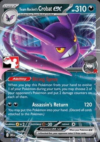 Carta Team Rocket's Crobat ex (122b/90) do set Liga BR — PPP8 — Pokémon TCG | Bynx