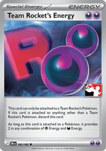 Carta Team Rocket's Energy (182/90) do set Liga BR — PPP8 — Pokémon TCG | Bynx