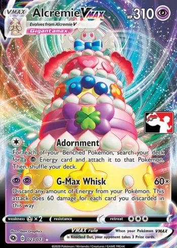 Carta Alcremie-VMAX (023/170) do set Play! Pokémon Prize Pack Series One — Pokémon TCG | Bynx