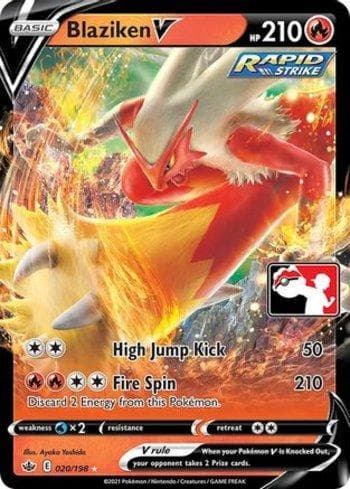 Blaziken-V (020a/170) — Play! Pokémon Prize Pack Series One