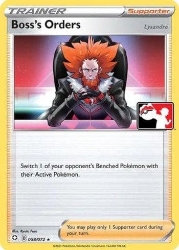 Carta Boss's Orders (058a/170) do set Play! Pokémon Prize Pack Series One — Pokémon TCG | Bynx