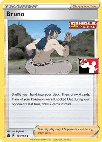 Carta Bruno (121/170) do set Play! Pokémon Prize Pack Series One — Pokémon TCG | Bynx