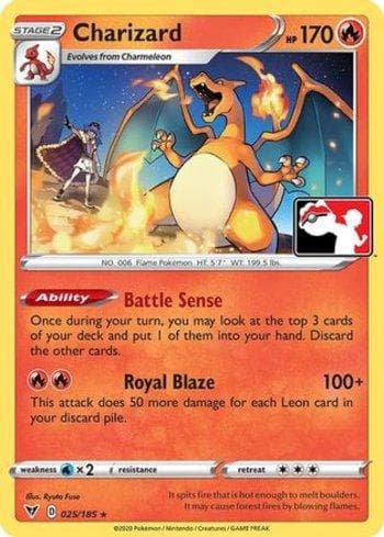 Charizard (025a/170) — Play! Pokémon Prize Pack Series One