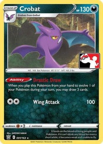 Carta Crobat (091/170) do set Play! Pokémon Prize Pack Series One — Pokémon TCG | Bynx