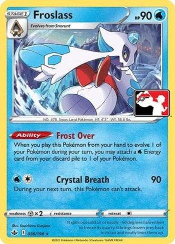 Carta Froslass (036a/170) do set Play! Pokémon Prize Pack Series One — Pokémon TCG | Bynx