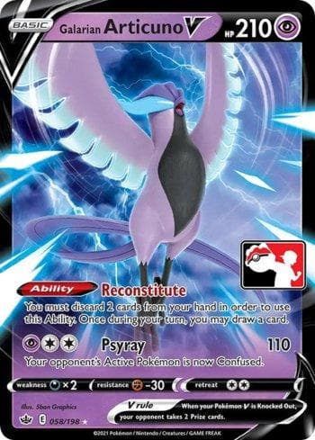 Galarian Articuno-V (058b/170) — Play! Pokémon Prize Pack Series One