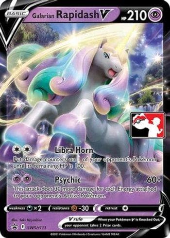 Carta Galarian Rapidash-V (SWSH111/170) do set Play! Pokémon Prize Pack Series One — Pokémon TCG | Bynx