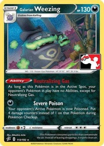 Carta Galarian Weezing (113/170) do set Play! Pokémon Prize Pack Series One — Pokémon TCG | Bynx