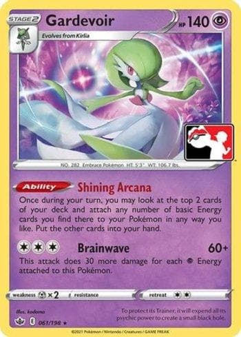 Carta Gardevoir (061/170) do set Play! Pokémon Prize Pack Series One — Pokémon TCG | Bynx