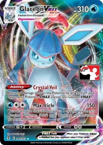 Carta Glaceon-VMAX (041/170) do set Play! Pokémon Prize Pack Series One — Pokémon TCG | Bynx