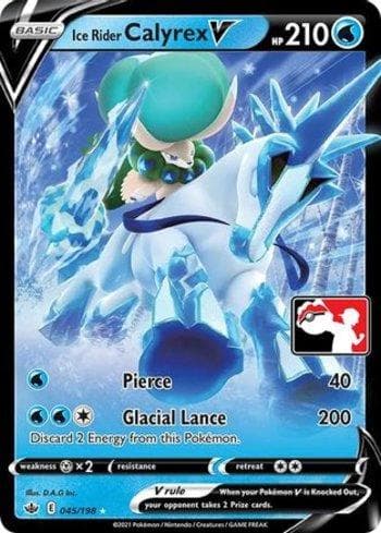 Carta Ice Rider Calyrex-V (045/170) do set Play! Pokémon Prize Pack Series One — Pokémon TCG | Bynx