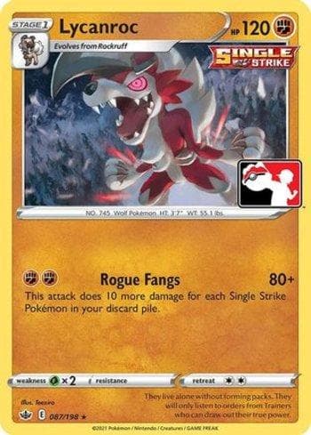 Carta Lycanroc (087a/170) do set Play! Pokémon Prize Pack Series One — Pokémon TCG | Bynx
