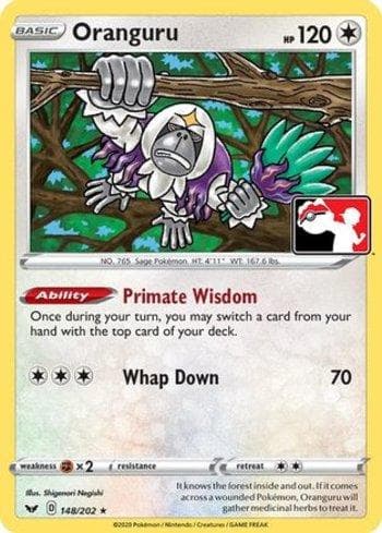 Carta Oranguru (148a/170) do set Play! Pokémon Prize Pack Series One — Pokémon TCG | Bynx