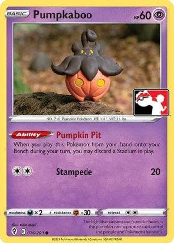 Carta Pumpkaboo (076a/170) do set Play! Pokémon Prize Pack Series One — Pokémon TCG | Bynx