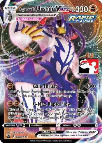 Carta Rapid Strike Urshifu-VMAX (088b/170) do set Play! Pokémon Prize Pack Series One — Pokémon TCG | Bynx