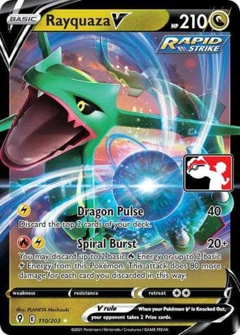 Rayquaza-V (110b/170) — Play! Pokémon Prize Pack Series One