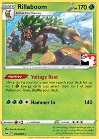 Carta Rillaboom (014/170) do set Play! Pokémon Prize Pack Series One — Pokémon TCG | Bynx