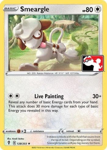Carta Smeargle (128b/170) do set Play! Pokémon Prize Pack Series One — Pokémon TCG | Bynx