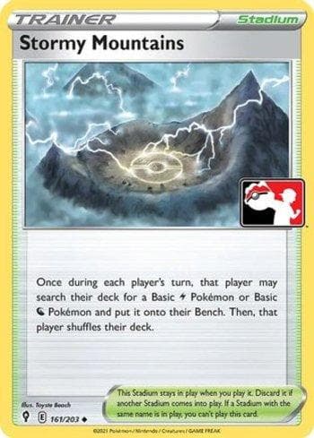 Carta Stormy Mountains (161/170) do set Play! Pokémon Prize Pack Series One — Pokémon TCG | Bynx