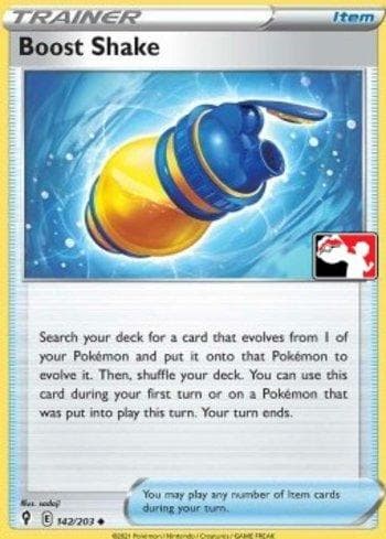 Carta Boost Shake (142/154) do set Play! Pokémon Prize Pack Series Two — Pokémon TCG | Bynx