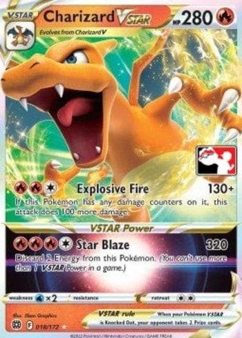 Charizard-VSTAR (018b/154) — Play! Pokémon Prize Pack Series Two