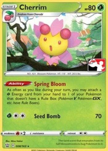 Cherrim (008a/154) — Play! Pokémon Prize Pack Series Two