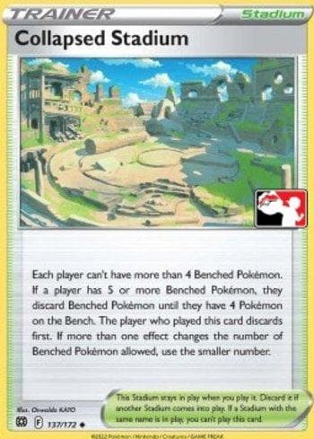 Carta Collapsed Stadium (137b/154) do set Play! Pokémon Prize Pack Series Two — Pokémon TCG | Bynx