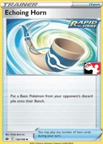 Carta Echoing Horn (136b/154) do set Play! Pokémon Prize Pack Series Two — Pokémon TCG | Bynx