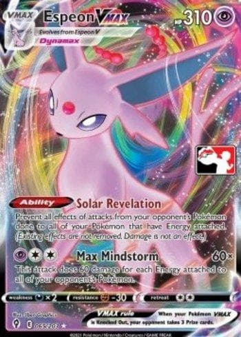Carta Espeon-VMAX (065a/154) do set Play! Pokémon Prize Pack Series Two — Pokémon TCG | Bynx