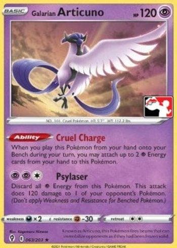 Galarian Articuno (063/154) — Play! Pokémon Prize Pack Series Two