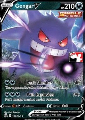 Carta Gengar-V (156/154) do set Play! Pokémon Prize Pack Series Two — Pokémon TCG | Bynx