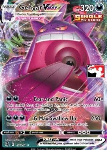 Carta Gengar-VMAX (157/154) do set Play! Pokémon Prize Pack Series Two — Pokémon TCG | Bynx