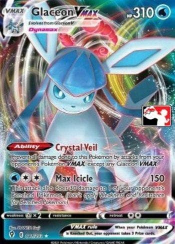 Carta Glaceon-VMAX (041a/154) do set Play! Pokémon Prize Pack Series Two — Pokémon TCG | Bynx