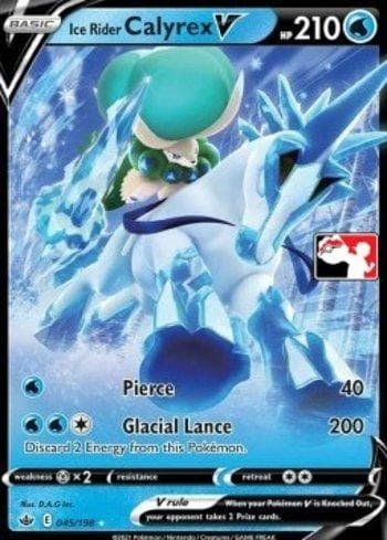 Carta Ice Rider Calyrex-V (045/154) do set Play! Pokémon Prize Pack Series Two — Pokémon TCG | Bynx