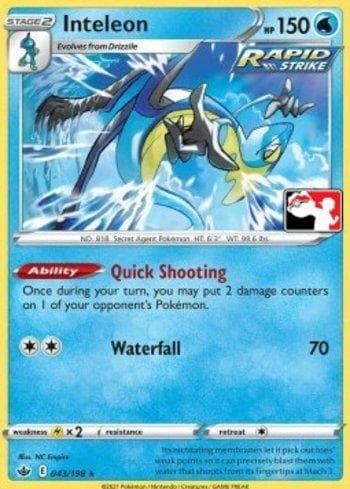 Carta Inteleon (043/154) do set Play! Pokémon Prize Pack Series Two — Pokémon TCG | Bynx