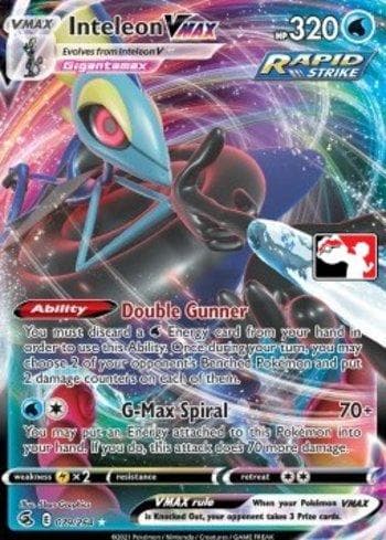 Carta Inteleon-VMAX (079a/154) do set Play! Pokémon Prize Pack Series Two — Pokémon TCG | Bynx