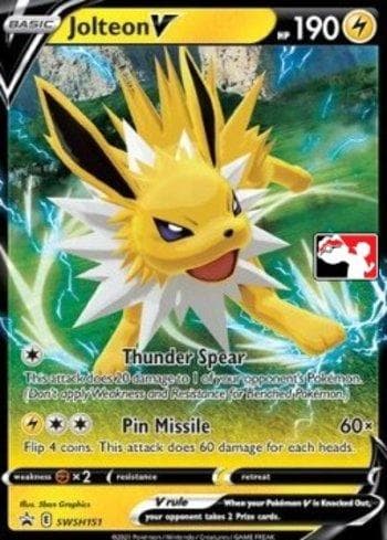 Jolteon-V (SWSH151/154) — Play! Pokémon Prize Pack Series Two