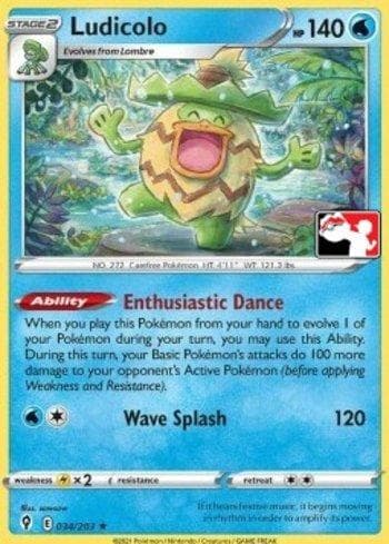 Carta Ludicolo (034/154) do set Play! Pokémon Prize Pack Series Two — Pokémon TCG | Bynx