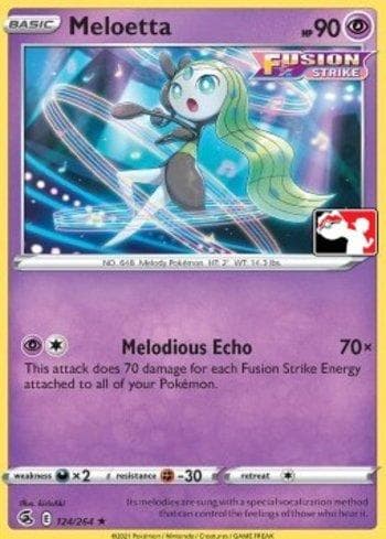 Meloetta (124/154) — Play! Pokémon Prize Pack Series Two
