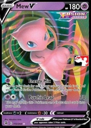 Carta Mew-V (113/154) do set Play! Pokémon Prize Pack Series Two — Pokémon TCG | Bynx