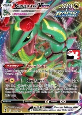 Carta Rayquaza-VMAX (111/154) do set Play! Pokémon Prize Pack Series Two — Pokémon TCG | Bynx