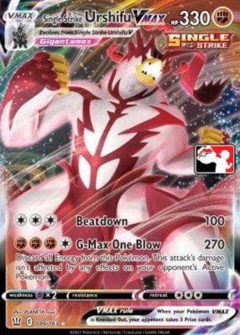 Single Strike Urshifu-VMAX (086/154) — Play! Pokémon Prize Pack Series Two