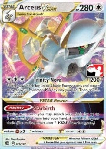 Carta Arceus-VSTAR (123a/163) do set Play! Pokémon Prize Pack Series Three — Pokémon TCG | Bynx