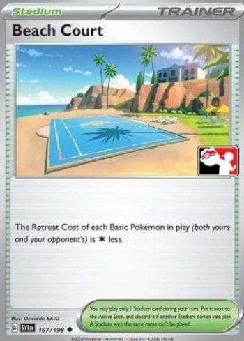 Carta Beach Court (167b/163) do set Play! Pokémon Prize Pack Series Three — Pokémon TCG | Bynx