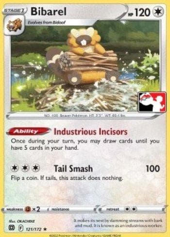 Carta Bibarel (121/163) do set Play! Pokémon Prize Pack Series Three — Pokémon TCG | Bynx