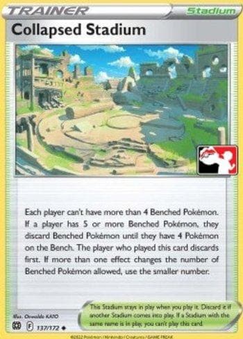 Carta Collapsed Stadium (137/163) do set Play! Pokémon Prize Pack Series Three — Pokémon TCG | Bynx