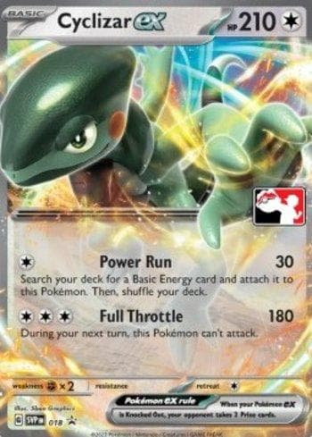 Cyclizar ex (018/163) — Play! Pokémon Prize Pack Series Three