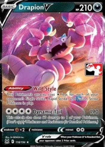 Carta Drapion-V (118b/163) do set Play! Pokémon Prize Pack Series Three — Pokémon TCG | Bynx