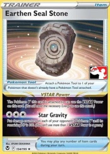 Carta Earthen Seal Stone (154b/163) do set Play! Pokémon Prize Pack Series Three — Pokémon TCG | Bynx
